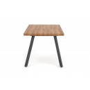 Стол обеденный HALMAR BERLIN орех/черный 160-220/85